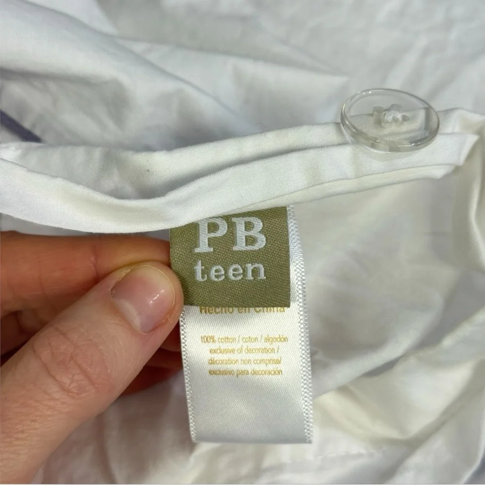 Pottery Barn Teen‎ Tassel Duvet Cover Twin Purple
